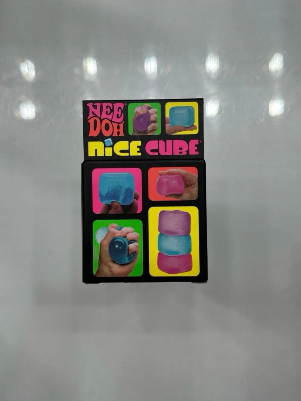 Blue Nee Doh Super Solid Squish Nice Cube Fidget Toy (Ready To Ship)